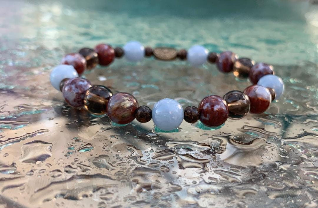 Creativity - Spiritual Growth - Mental Block Support " Jophiel's Brilliance " Archangel Jopiel - Crystal Healing Gemstone Bracelet