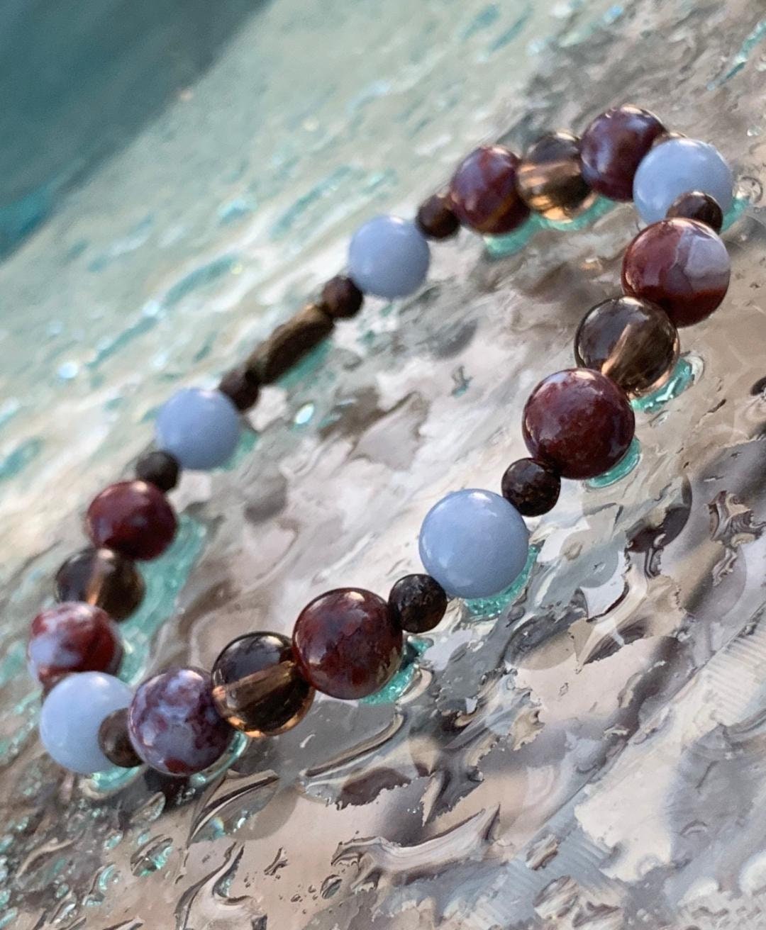 Creativity - Spiritual Growth - Mental Block Support " Jophiel's Brilliance " Archangel Jopiel - Crystal Healing Gemstone Bracelet