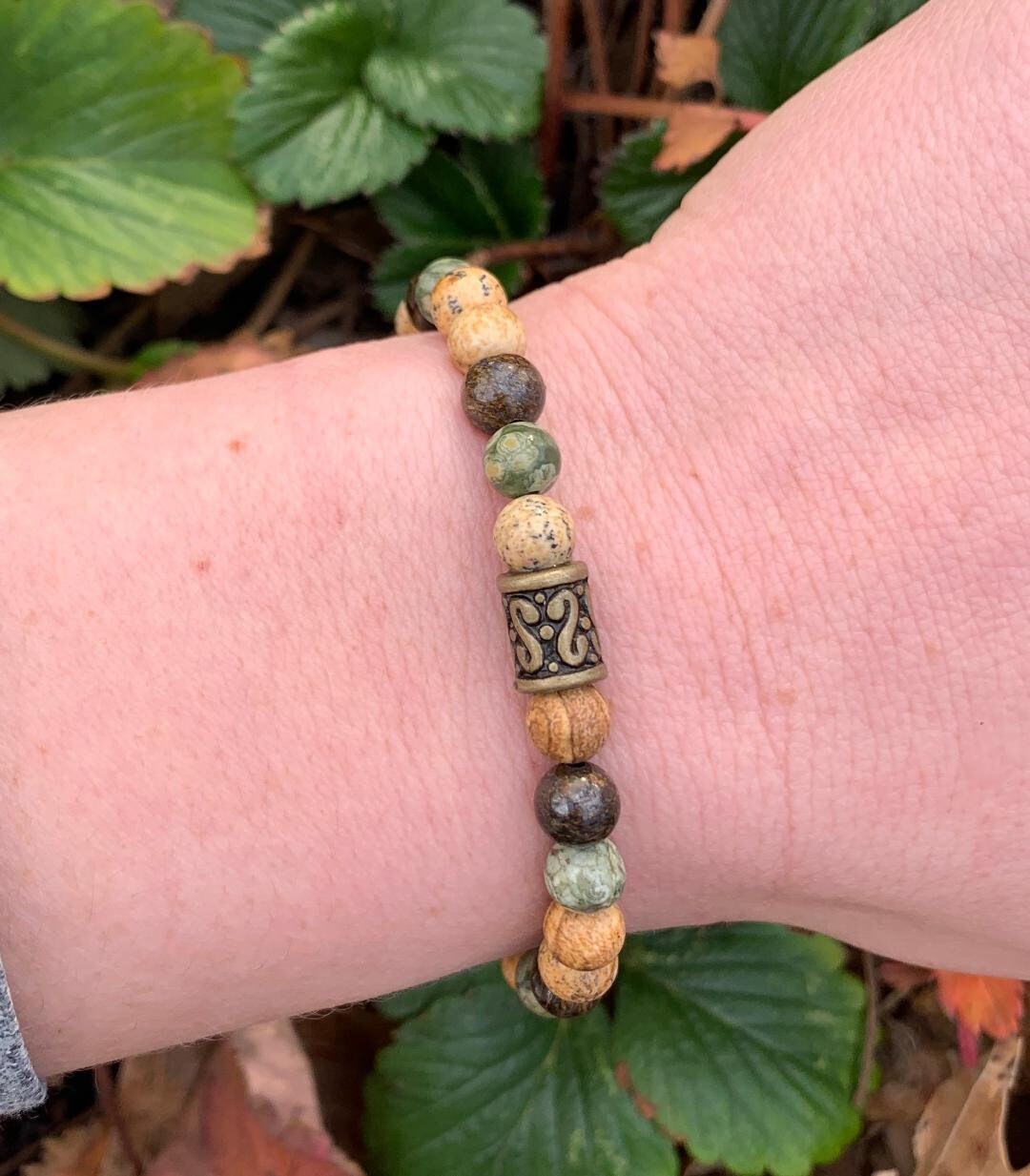 Positive Perspective Spiritual Growth Positivity " Kuranda's Rain Dance " Strength Courage Connection with Earth Crystal Healing Bracelet