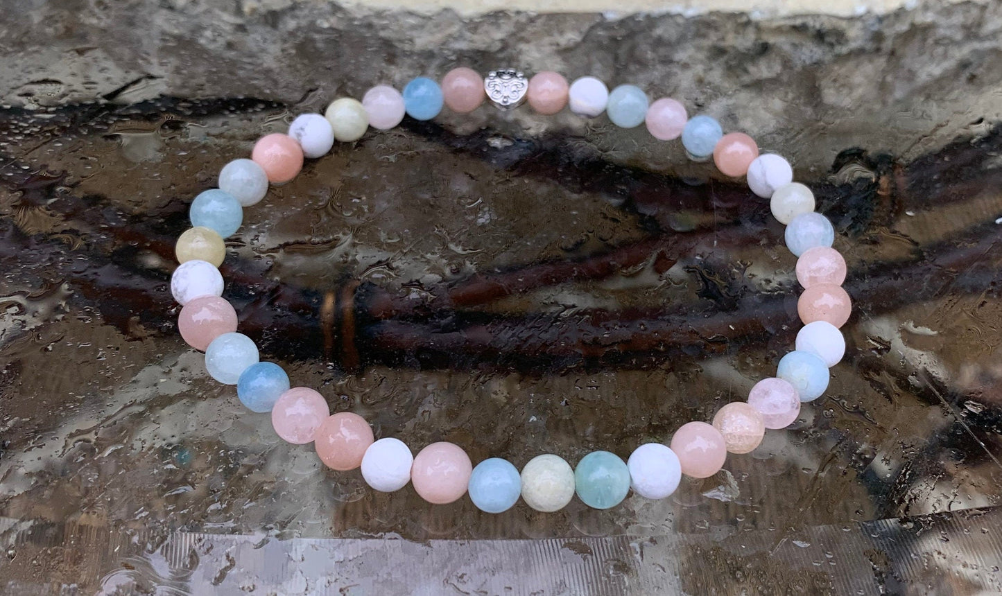 Heartbreak Recovery - Breakup Support - Emotional Healing " New Beginnings " Heartache - Real Crystal Gemstone Anklet