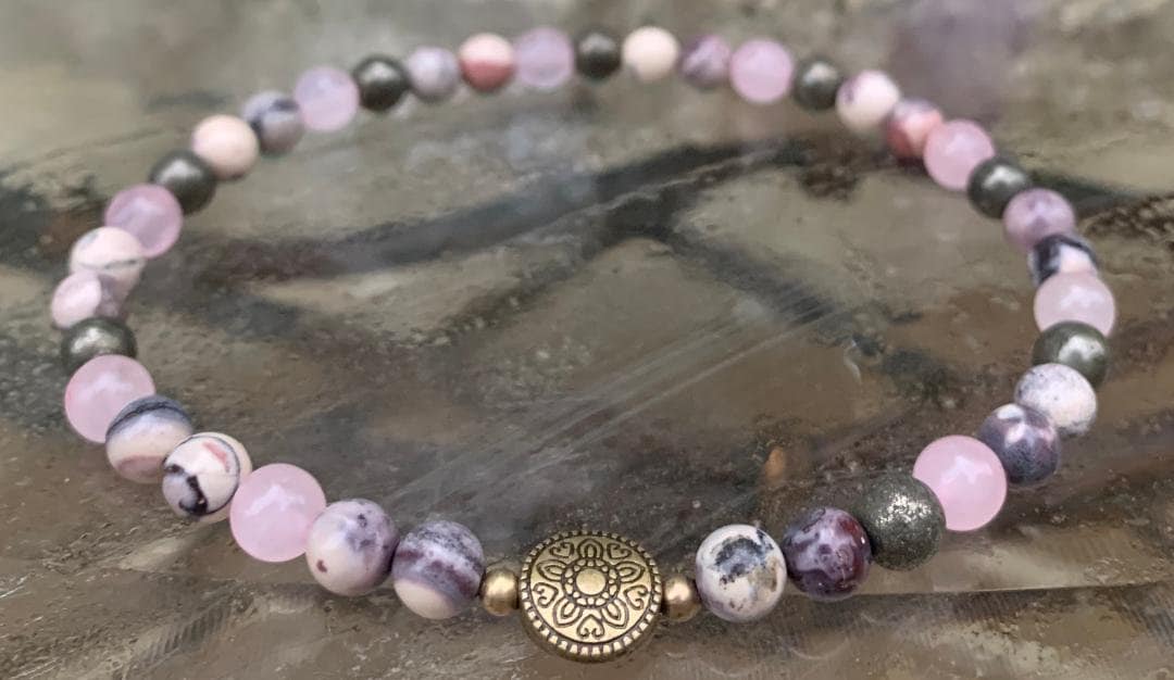 Transformation of Suffering " The Four Noble Truths " Buddha Teaching Emotional Heart Healing Stones Crystal Therapy Buddhism Hindu Anklet