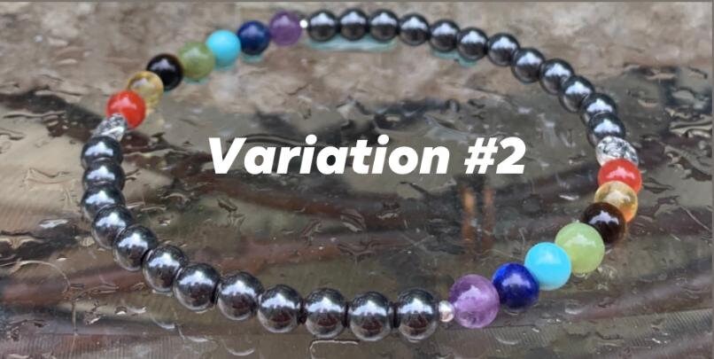 Chakra Energy Balance - Grounding Hematite - Circulation - Nervous System Support - Spiritual - Crystal Healing Gemstone Anklet