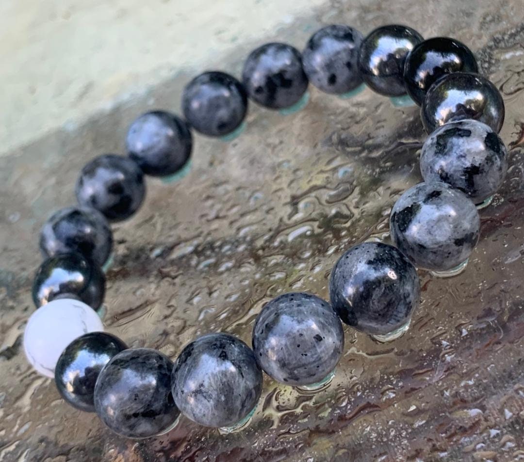 10MM Empath Transformation - Protection " The Anvil " Grief Peace Emotional Healing Crystal Therapy Balance Bracelet