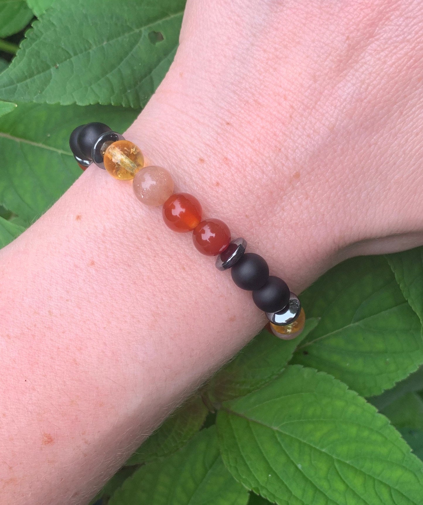 Courage - Determination " Chariots of Fire " Perseverance - Motivation - Never Give Up - You Can Do It - Crystal Healing Gemstone Bracelet