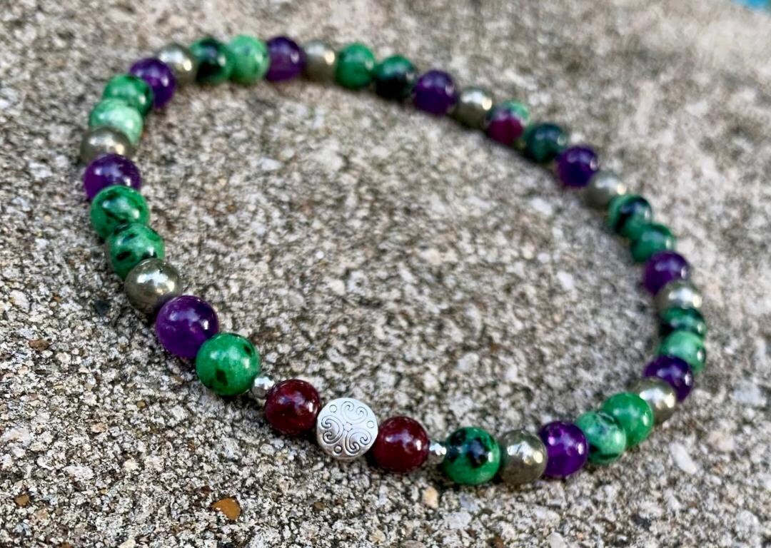 Let Go - Emotional Healing - Grief Anger - Forgiveness " The Purge to Freedom " Crystal Therapy Healing Anklet - Quality Gemstones