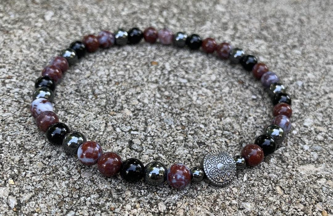 Motivation Creativity - Passion and Drive " Limitless " High Quality Real Crystal Healing Gemstone Anklet