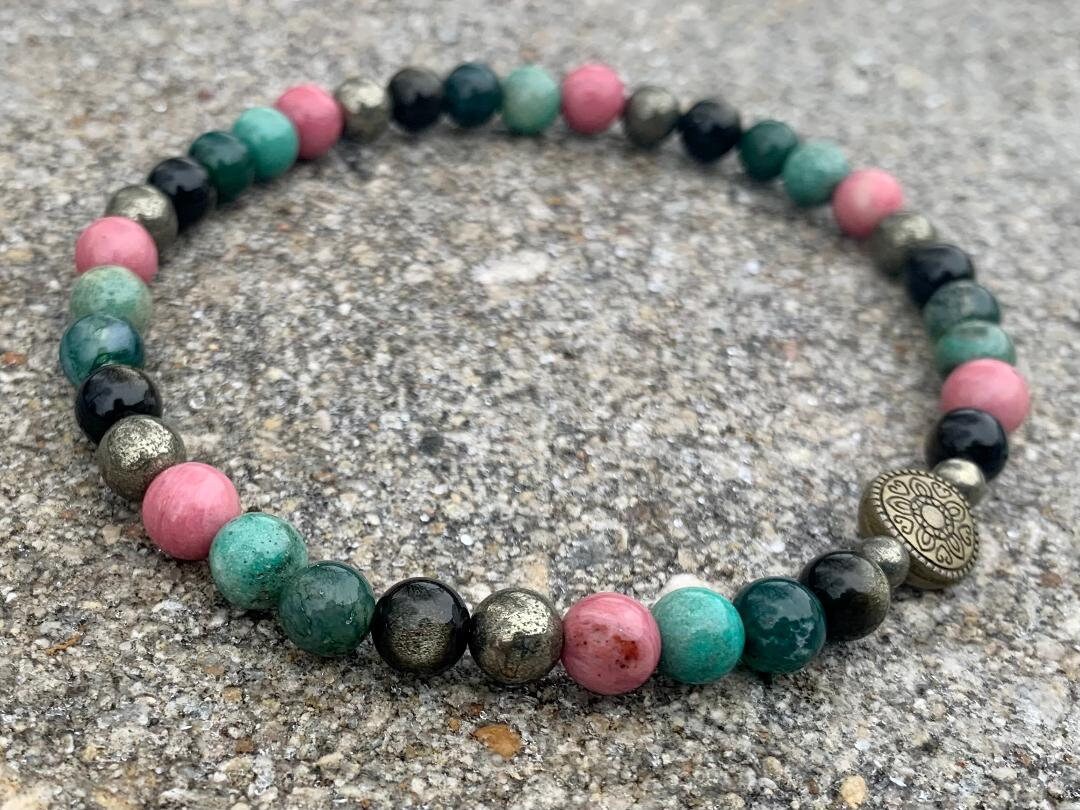 Self love Anklet - Manifest New Beginnings - Forgiveness & Emotional Healing " A New Dawn " Acceptance - Empowerment Crystals and Gemstones