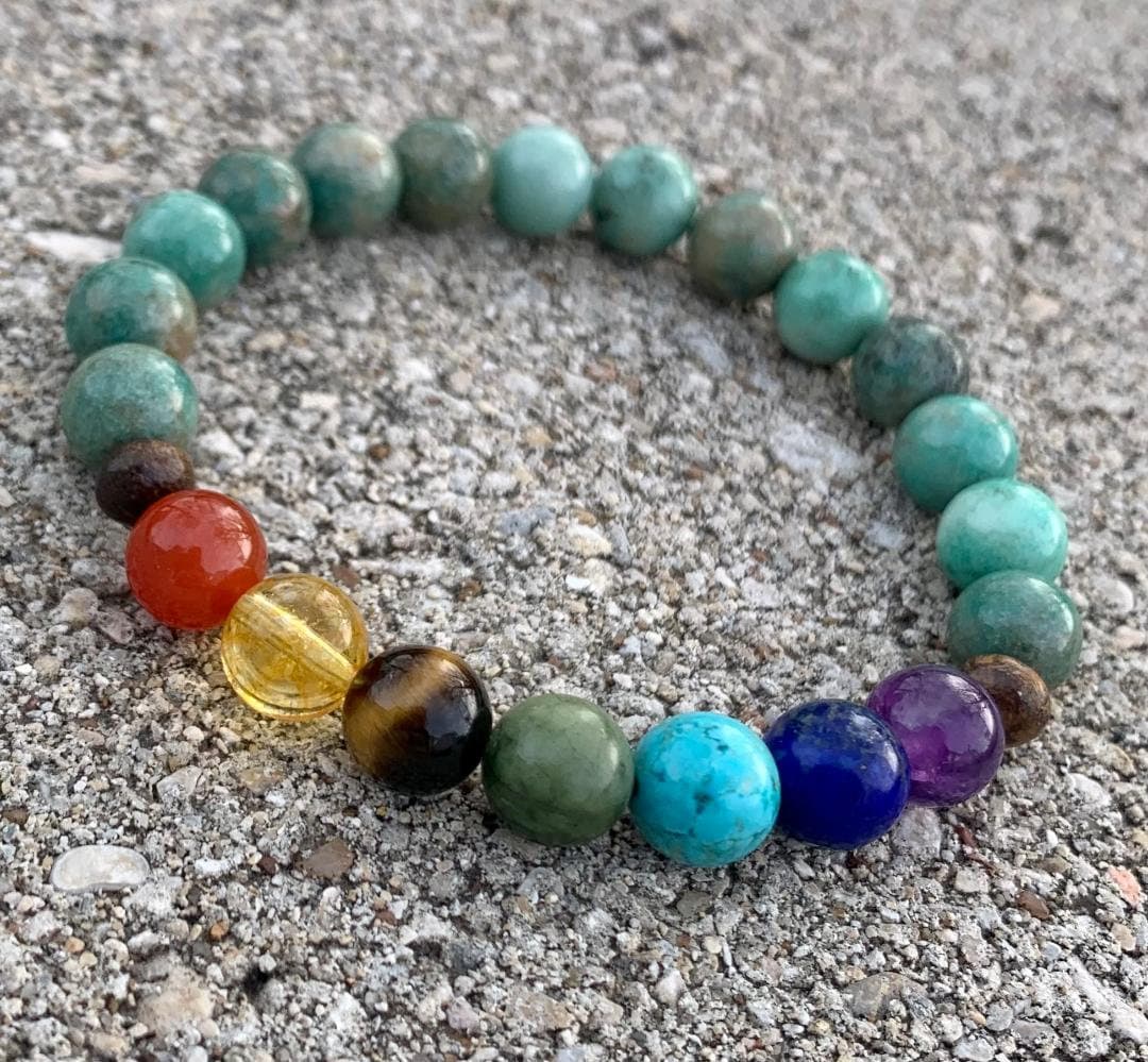 Self love - Emotional Healing - Anxiety Support - New Beginnings - Chakra Balance - AAA High Grade Chrysoprase - Gemstone Crystal Bracelet