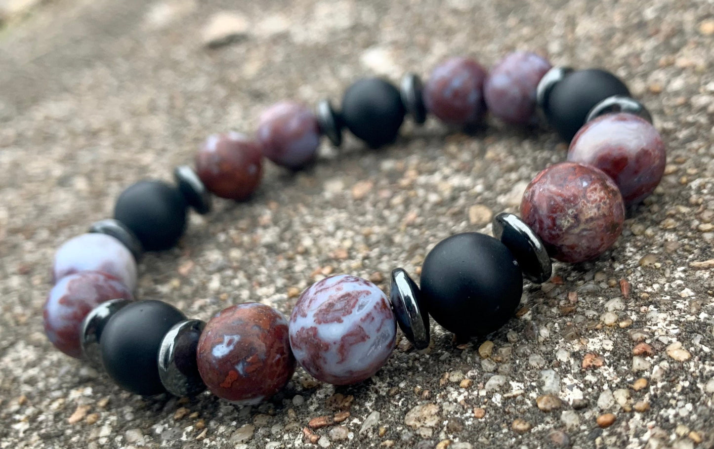 10MM Creativity Motivation and Drive " Limitless " Protection and Grounding - AAA Quality Matte Stones NO SHINE - Crystal Gemstone Bracelet