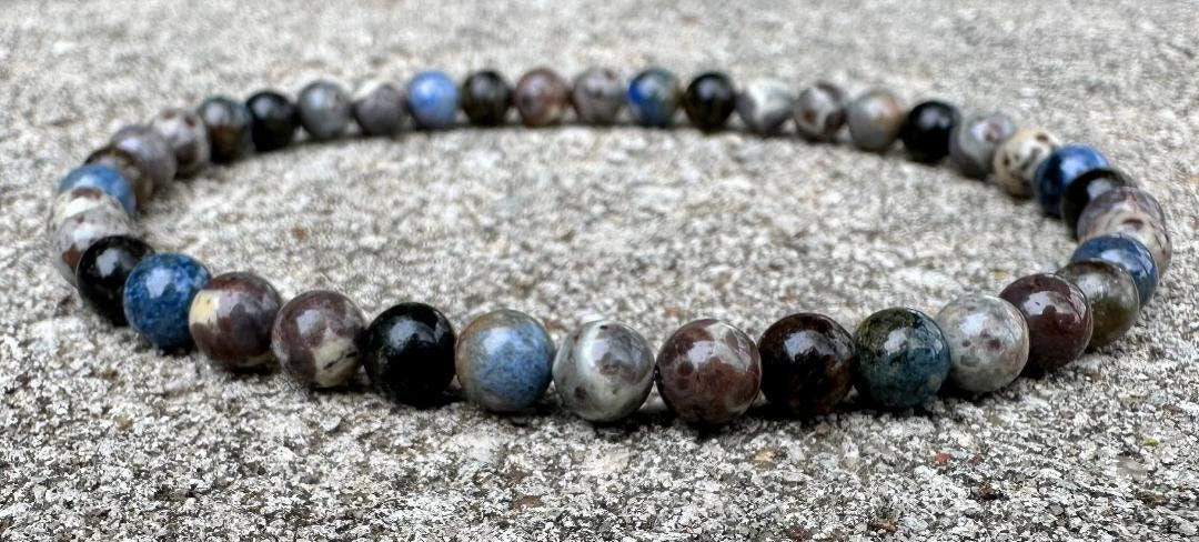 Intuition Anklet - Grounding - Gifted Abilities " The Spirit Walkers Totem " AAA Dumortierite - Phlogopite - Real Crystal Healing Gemstones