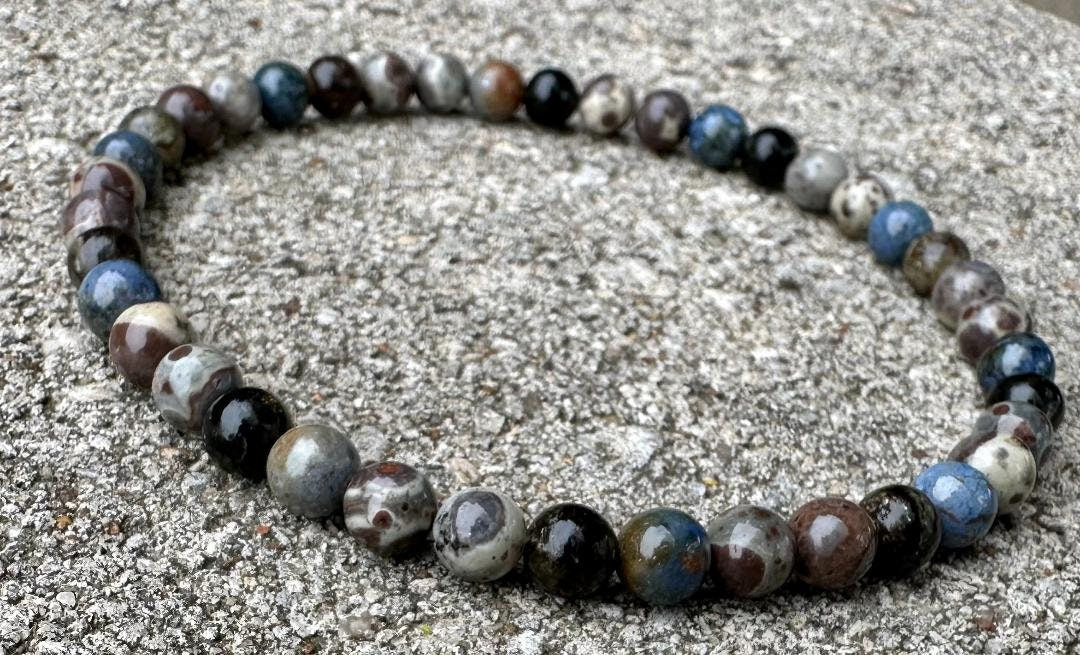 Intuition Anklet - Grounding - Gifted Abilities " The Spirit Walkers Totem " AAA Dumortierite - Phlogopite - Real Crystal Healing Gemstones