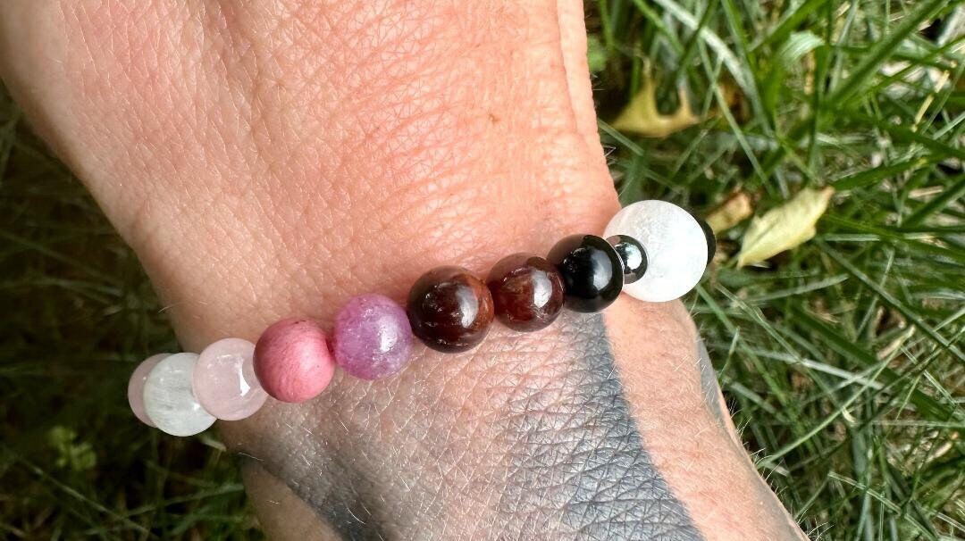 6mm Manifest Love - Imperfect Stones - DISCOUNTED Gemstone Bracelet - Self love - Spiritual Intimacy - REAL Ruby - Crystal Healing Stones
