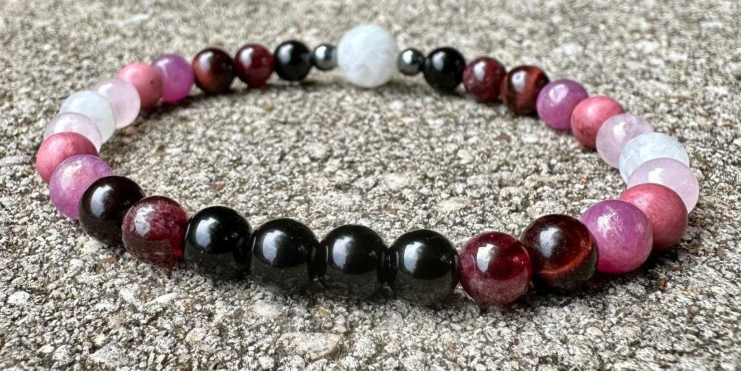 6mm Manifest Love - Imperfect Stones - DISCOUNTED Gemstone Bracelet - Self love - Spiritual Intimacy - REAL Ruby - Crystal Healing Stones