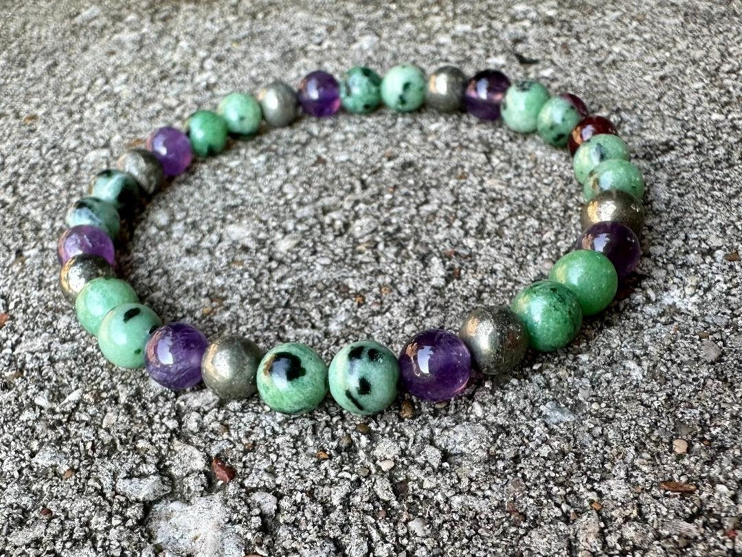 6mm Emotional Healing - IMPERFECT Stones - Grief Anger - Forgiveness " The Purge to Freedom " DISCOUNTED Crystal Healing Gemstone Bracelet