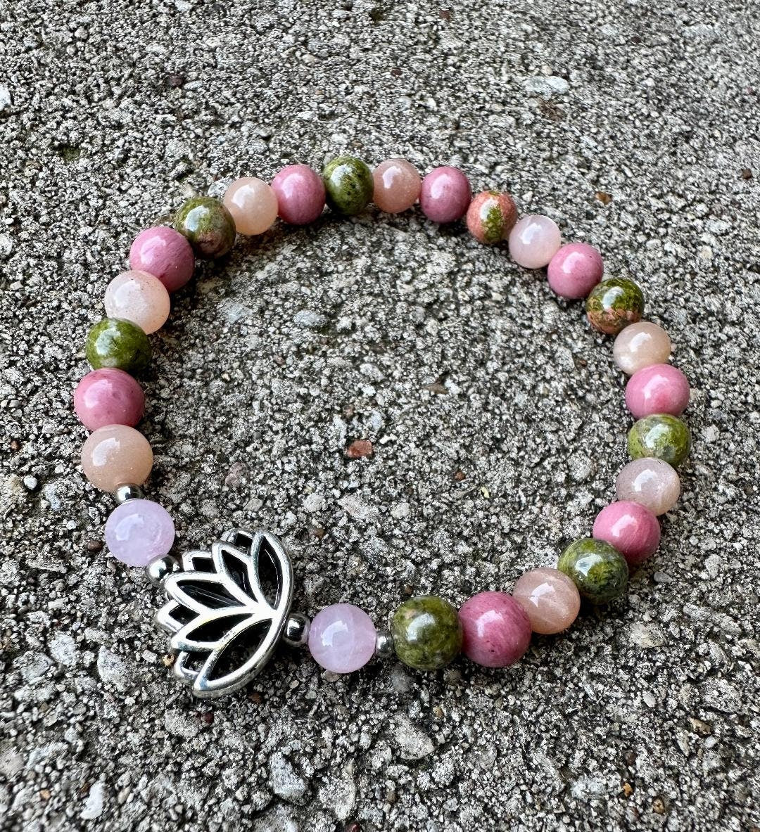 Self Love - Positive Self Image - Confidence & Emotional Healing " Love in Me " Recovery Uplifting Crystal Therapy Holistic Bracelet