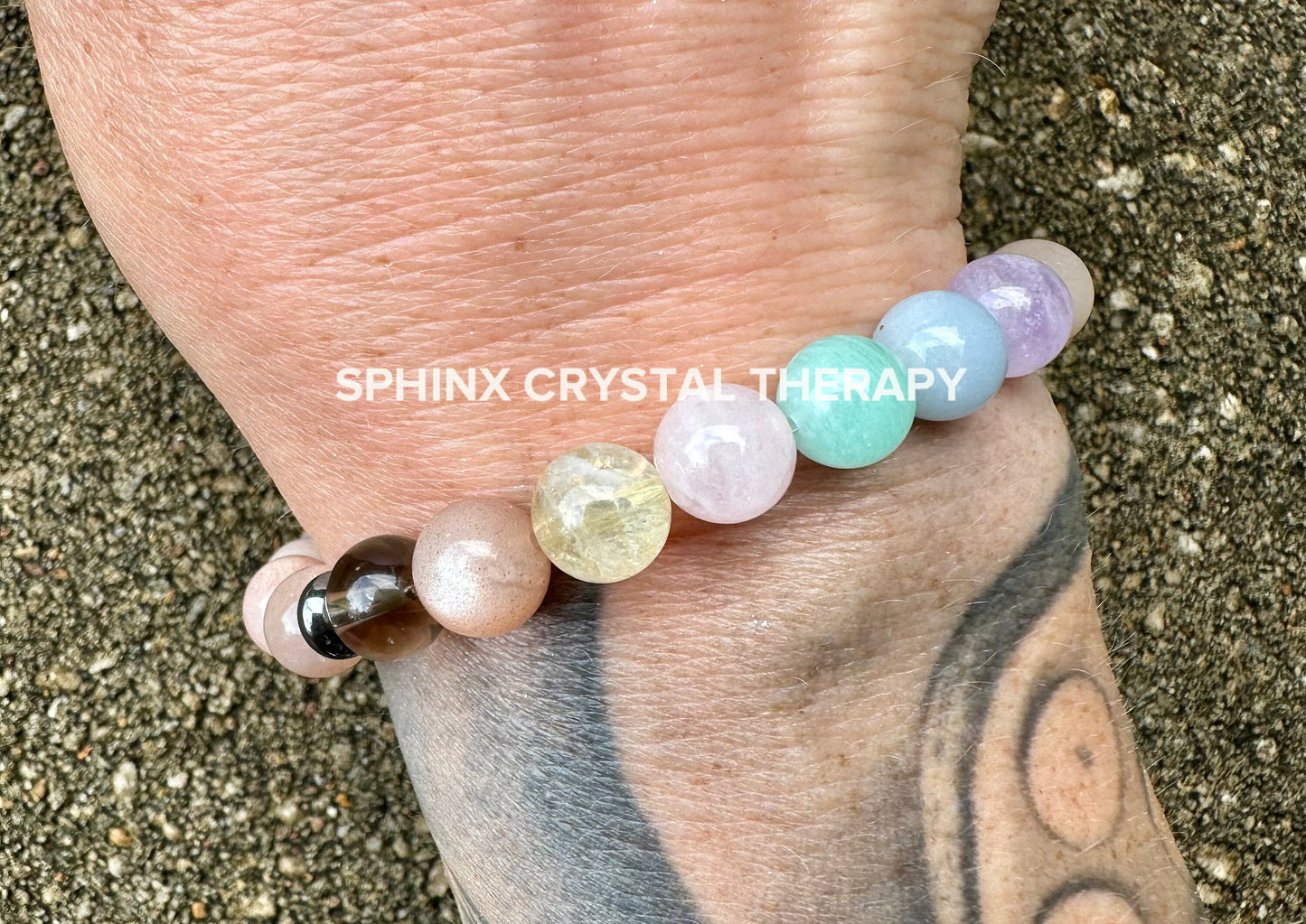8mm Stress Relief & Anxiety Support - PASTEL Chakra Stones - AAA Peach Moonstone - Peaceful Energy - Crystal Healing Gemstone Bracelet