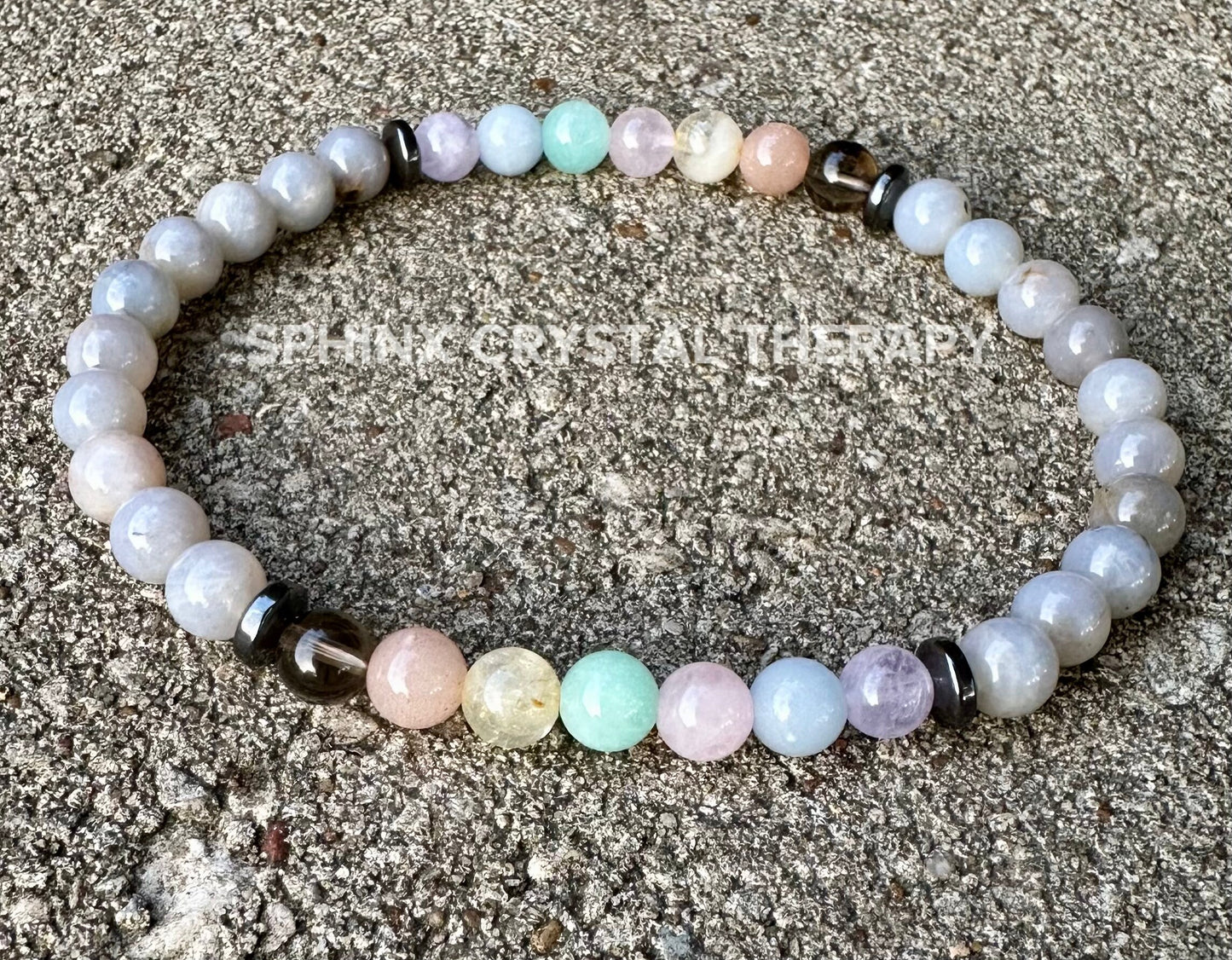 RARE AAA Blue Rose Quartz - Self love & Emotional Healing - PASTEL Chakra Stones - Stress Anxiety Depression Support - Crystal Anklet