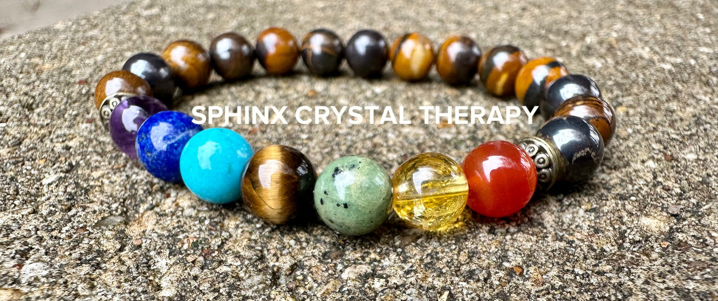 Chakra Balance - AAA High Grade Red Tiger Iron - Grounding - Strength - Protection - Real Quality Crystal Healing Gemstone Bracelet
