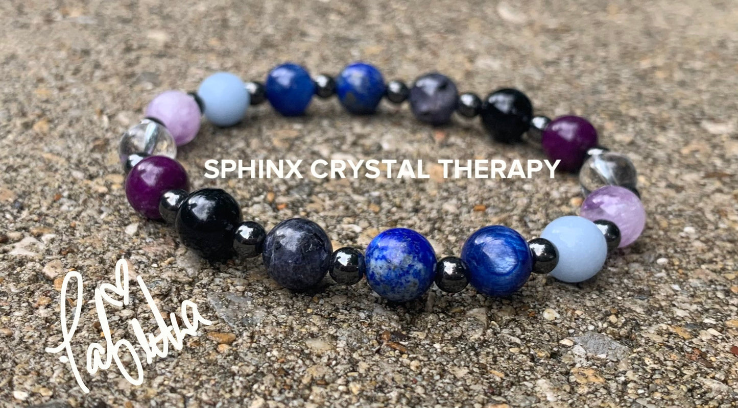 Psychic Abilities - Clairvoyance - " Inner Vision " Divine Light - Spiritual Awakening - Gifted Empath Telepathy - Crystal Healing Bracelet
