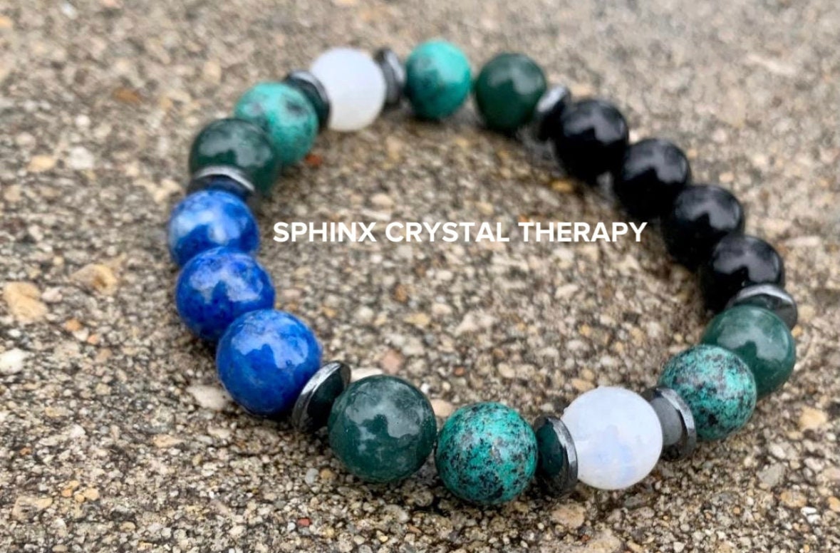 10MM Virgo Energy - Zodiac Horoscope " The Humble Virgo " August September Birthday - Crystal Healing & Gemstone Astrology Bracelet