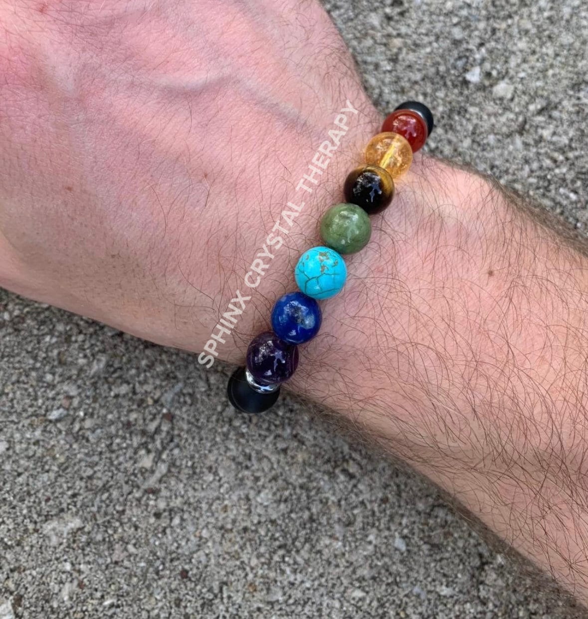 10MM - Protection and Strength - Negativity Shield - Black Onyx & Hematite - Balance Chakra Energy - Crystal Healing Gemstone Bracelet
