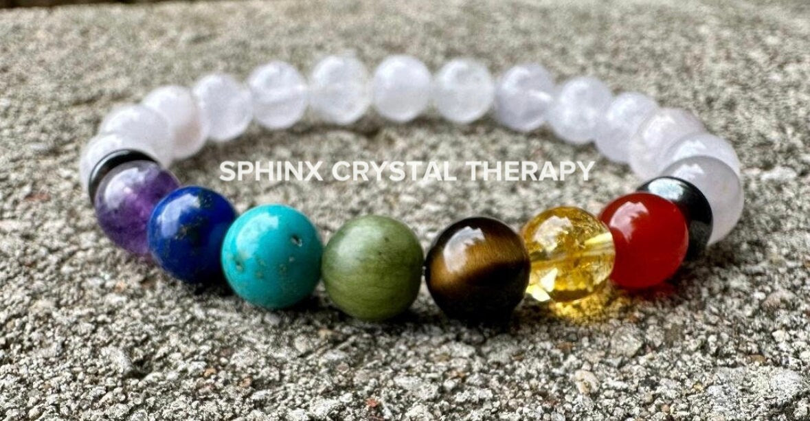 Aura Clearing - RARE AAA White Amethyst - Chakra Balance - Protect & Clear Auric Field - Intuition - Crystal Healing Gemstone 8mm Bracelet