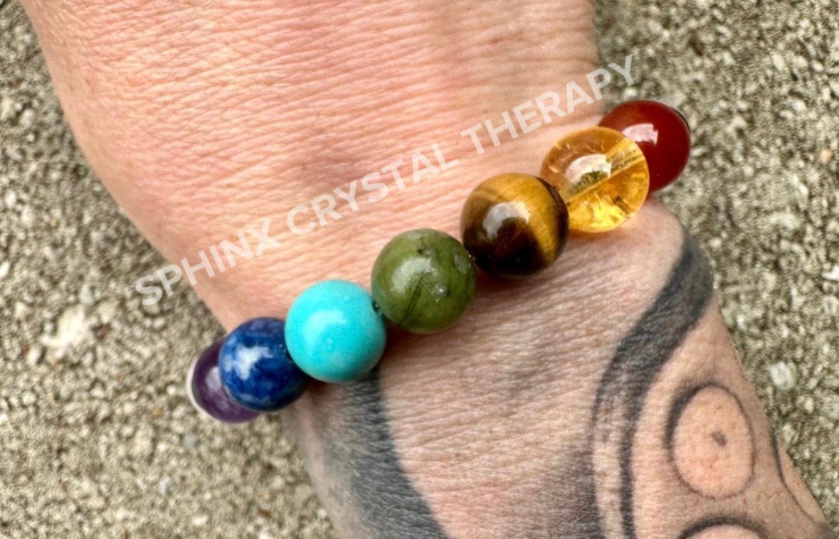 10mm Aura Clearing - RARE AAA White Amethyst - Chakra Balance - Protect & Clear Auric Field - Intuition - Crystal Healing Gemstone Bracelet