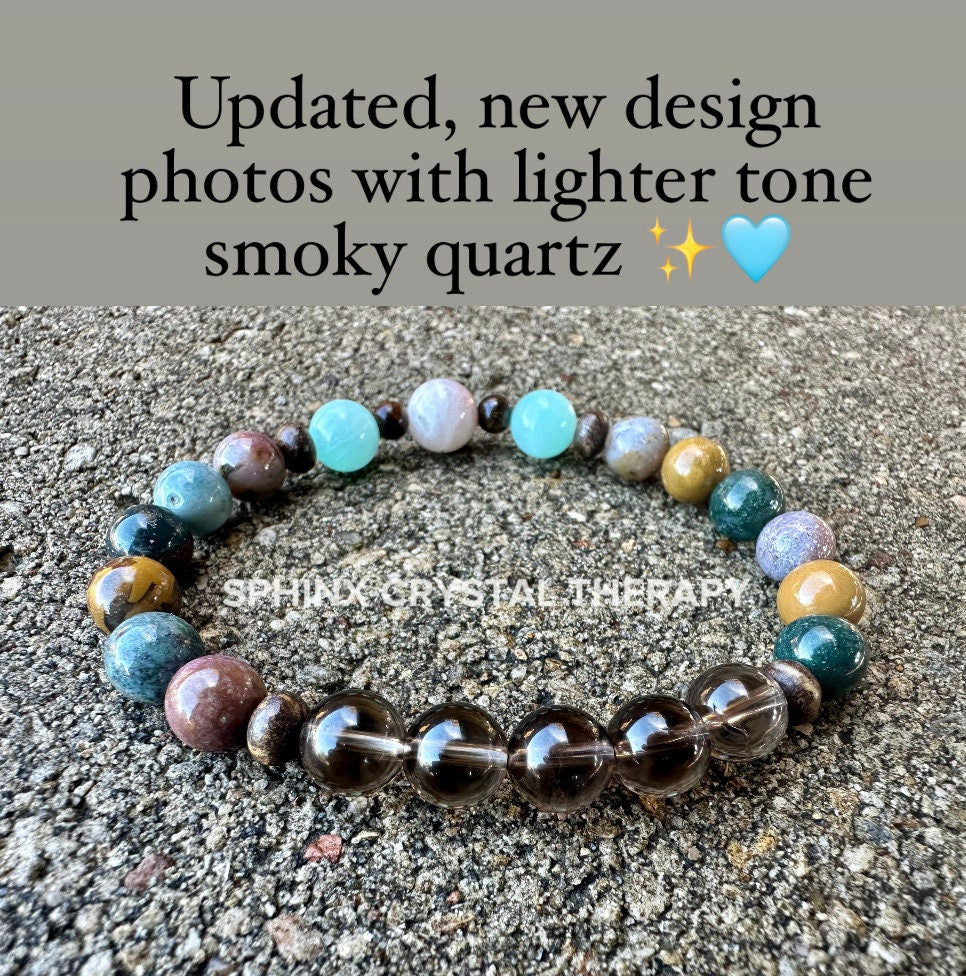 Self love & Gratitude - Build Confidence Joy Positivity " My Promise " Emotional Healing and Support - Crystal Therapy Gemstone Bracelet