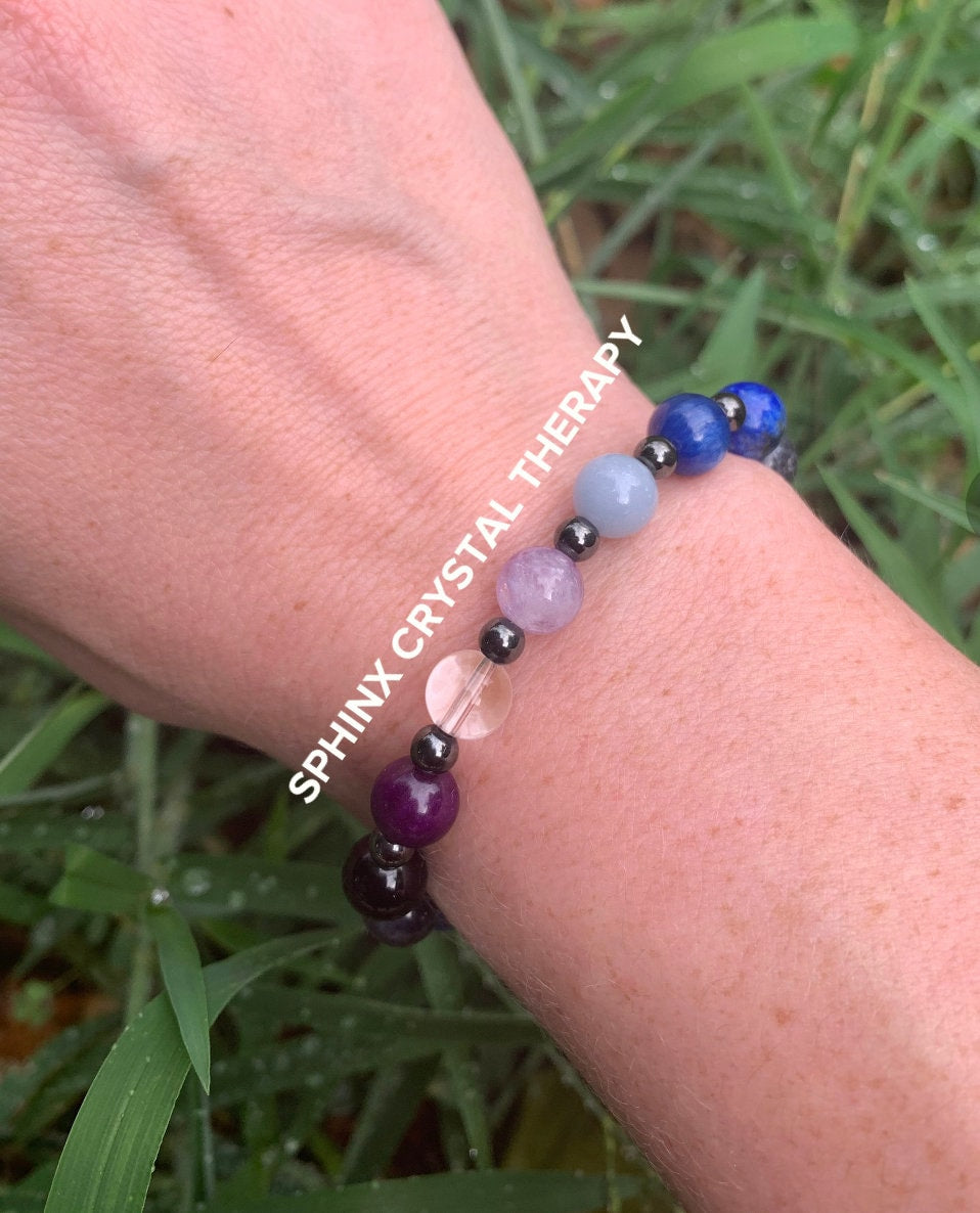 Psychic Abilities - Clairvoyance - " Inner Vision " Divine Light - Spiritual Awakening - Gifted Empath Telepathy - Crystal Healing Bracelet