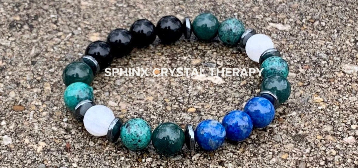 10MM Virgo Energy - Zodiac Horoscope " The Humble Virgo " August September Birthday - Crystal Healing & Gemstone Astrology Bracelet