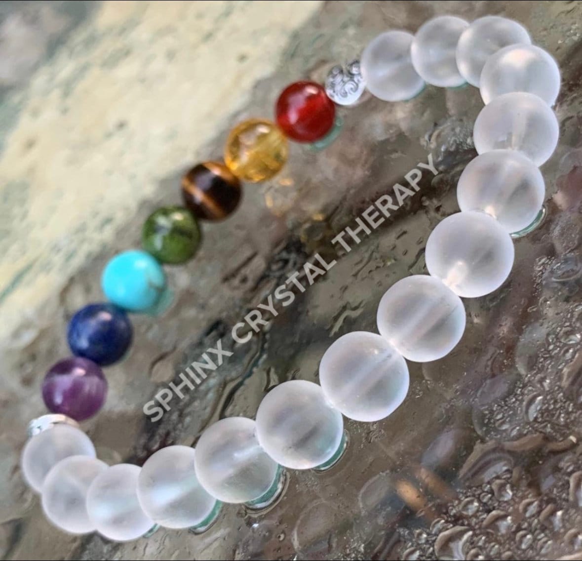 Chakra Balance - Protection Intuition - Clear Quartz - Higher Self - REAL Quality Crystal Healing Gemstone Bracelet - High Vibration Stones