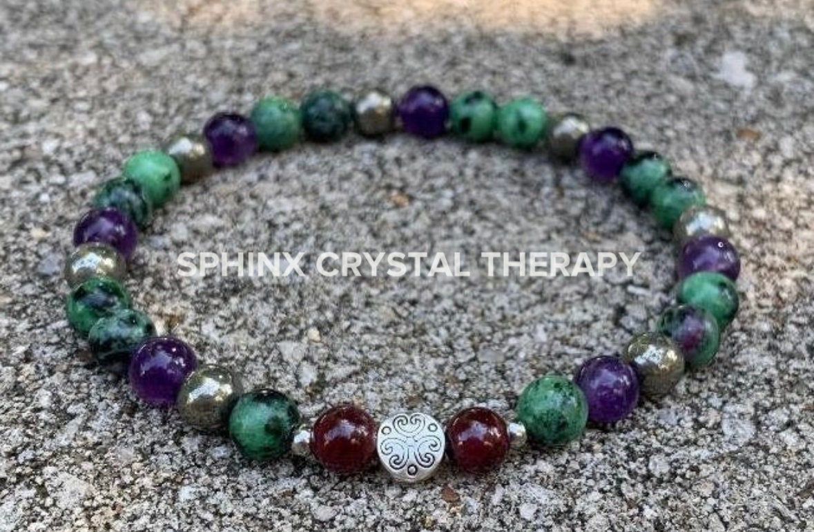 Let Go - Emotional Healing - Grief Anger - Forgiveness " The Purge to Freedom " Crystal Therapy Holistic Healing Bracelet Quality Gemstones