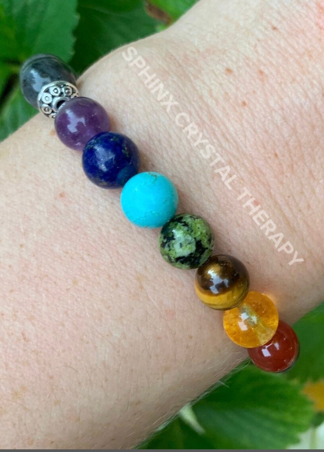 Chakra Balance - Negativity Protection - AAA High Grade Black Labradorite - Aura Shield - REAL Quality Crystal Healing Gemstone Bracelet