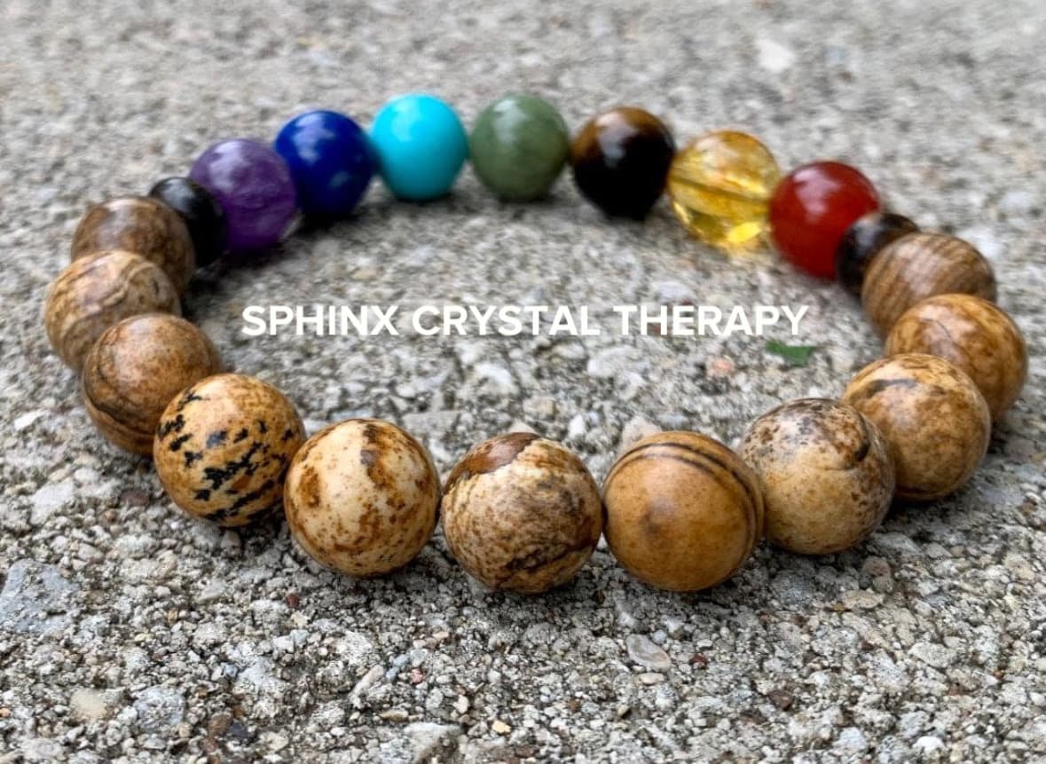 10MM Grounded Connection To Earth - Chakra Energy Bracelet - Confidence & Protection - REAL High Quality Gemstone Grounding Bracelet