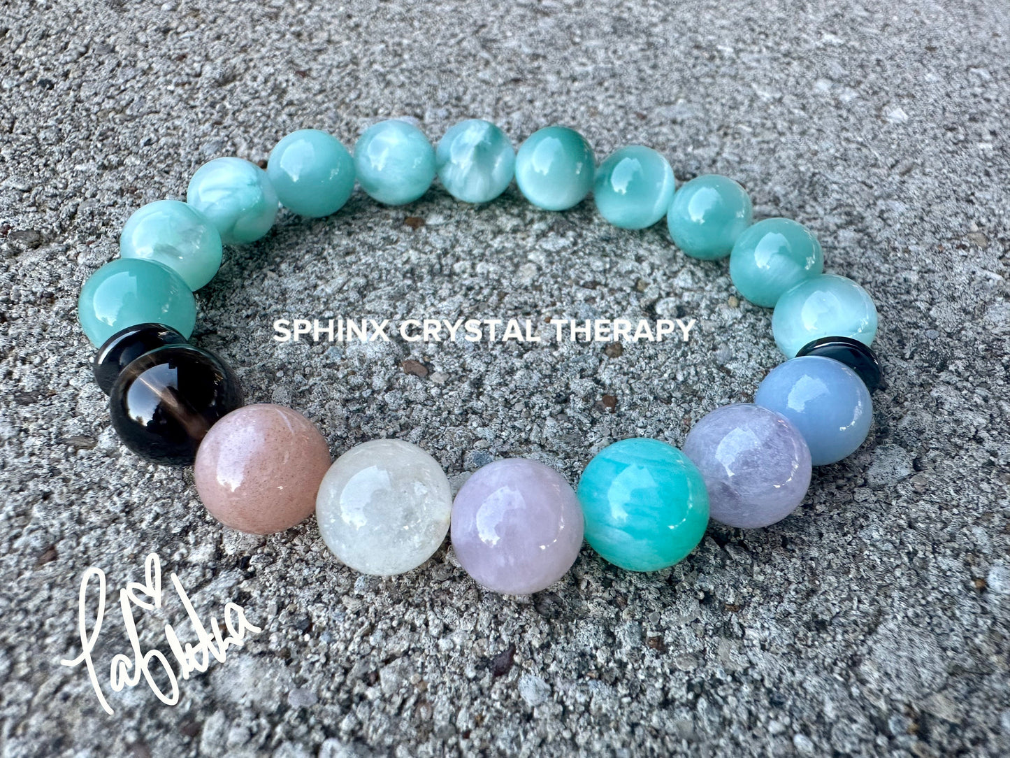 10mm RARE AAA Green Moonstone - Stress Relief & Anxiety Support - PASTEL Chakra Stones - Peaceful Energy - Crystal Healing Gemstone Bracelet