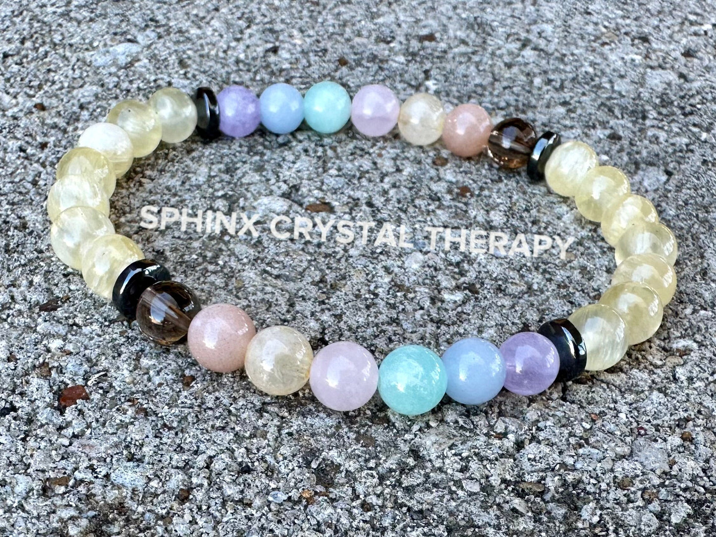 6mm RARE AAA Golden Selenite - Aura Protection & Intuition - PASTEL Chakra Stones - Manifest Higher Self - Crystal Healing Gemstone Bracelet