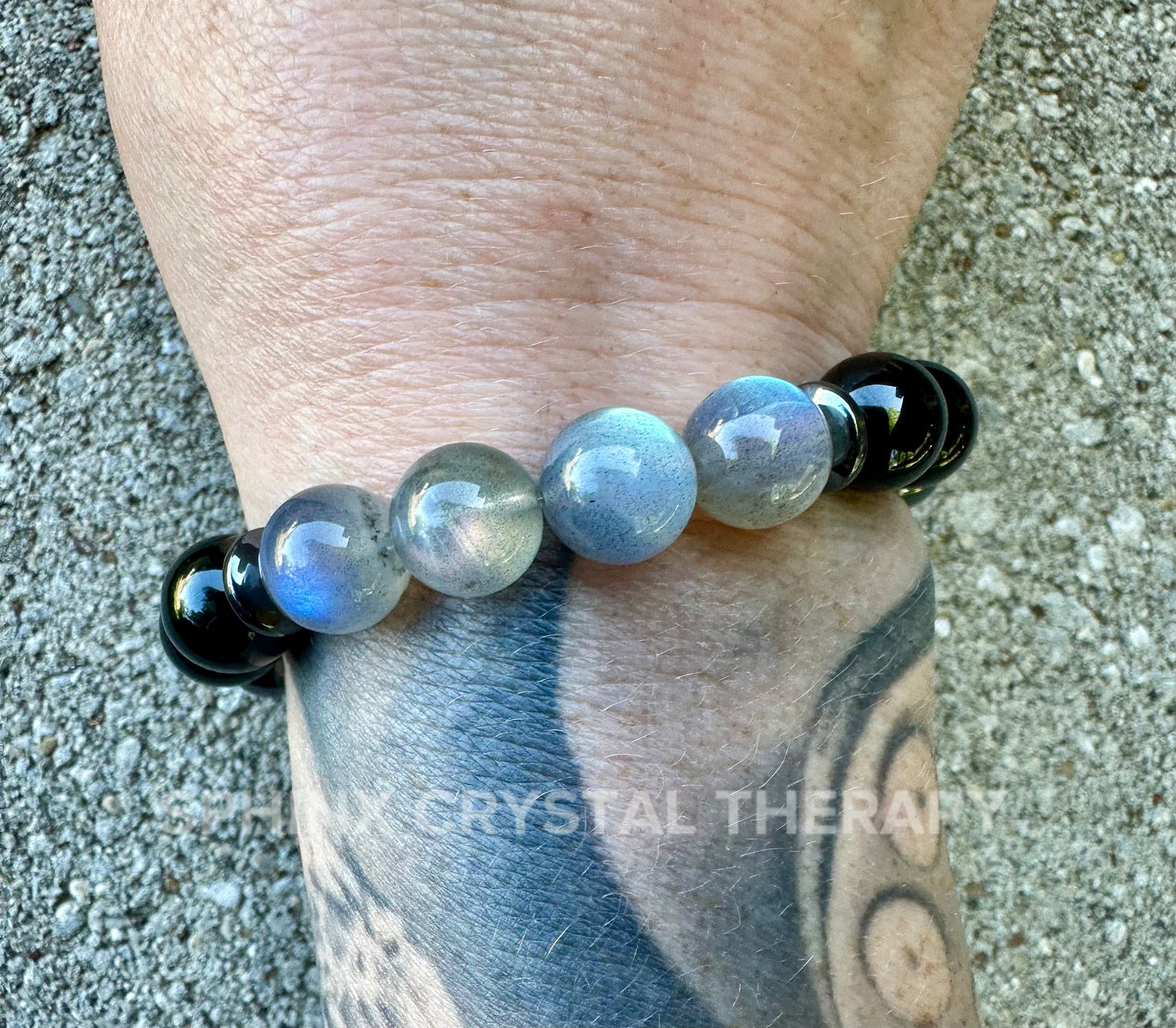 10MM Empath Protection - Aura Shield " The Empath's Raincoat " High Quality Real Gemstones - Spiritual Crystal Healing Bracelet
