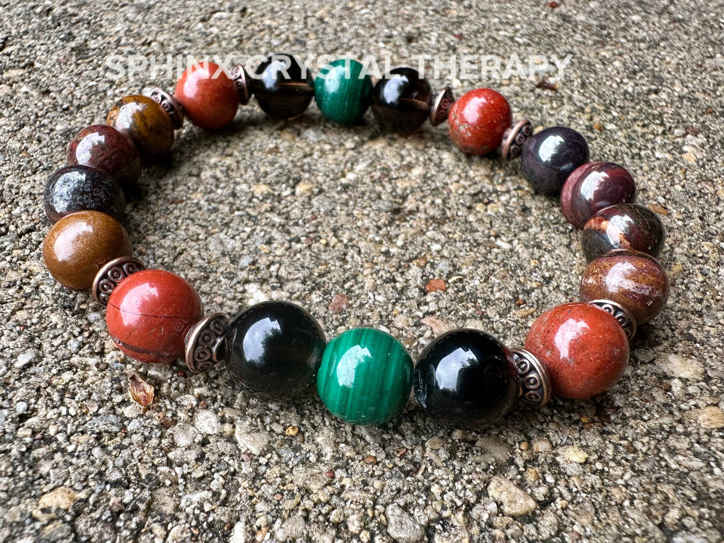 Only One - 10mm Trauma Recovery - IMPERFECT STONES - Emotional Healing " The Strength Of Terra " Depression - DISCOUNTED Gemstone Bracelet