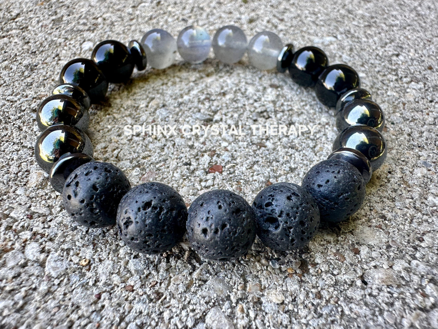 10MM Empath Protection - Aura Shield " The Empath's Raincoat " High Quality Real Gemstones - Spiritual Crystal Healing Bracelet
