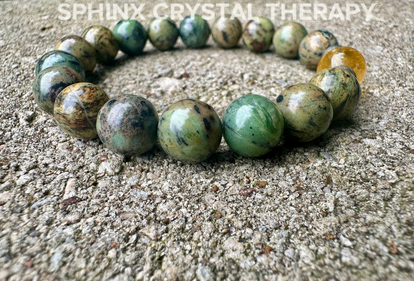 Only One 10mm Manifest Abundance - IMPERFECT STONES "Show me the money" Prosperity and Gratitude - Crystal Healing DISCOUNTED Bracelet