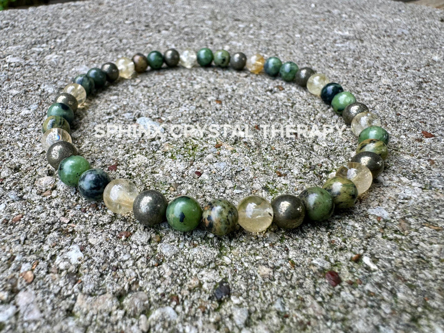 Anklet- Manifest Wealth Fortune " Show Me The Money " Success Business Mindset Luck Crystal Therapy Gemstone Ankle Bracelet