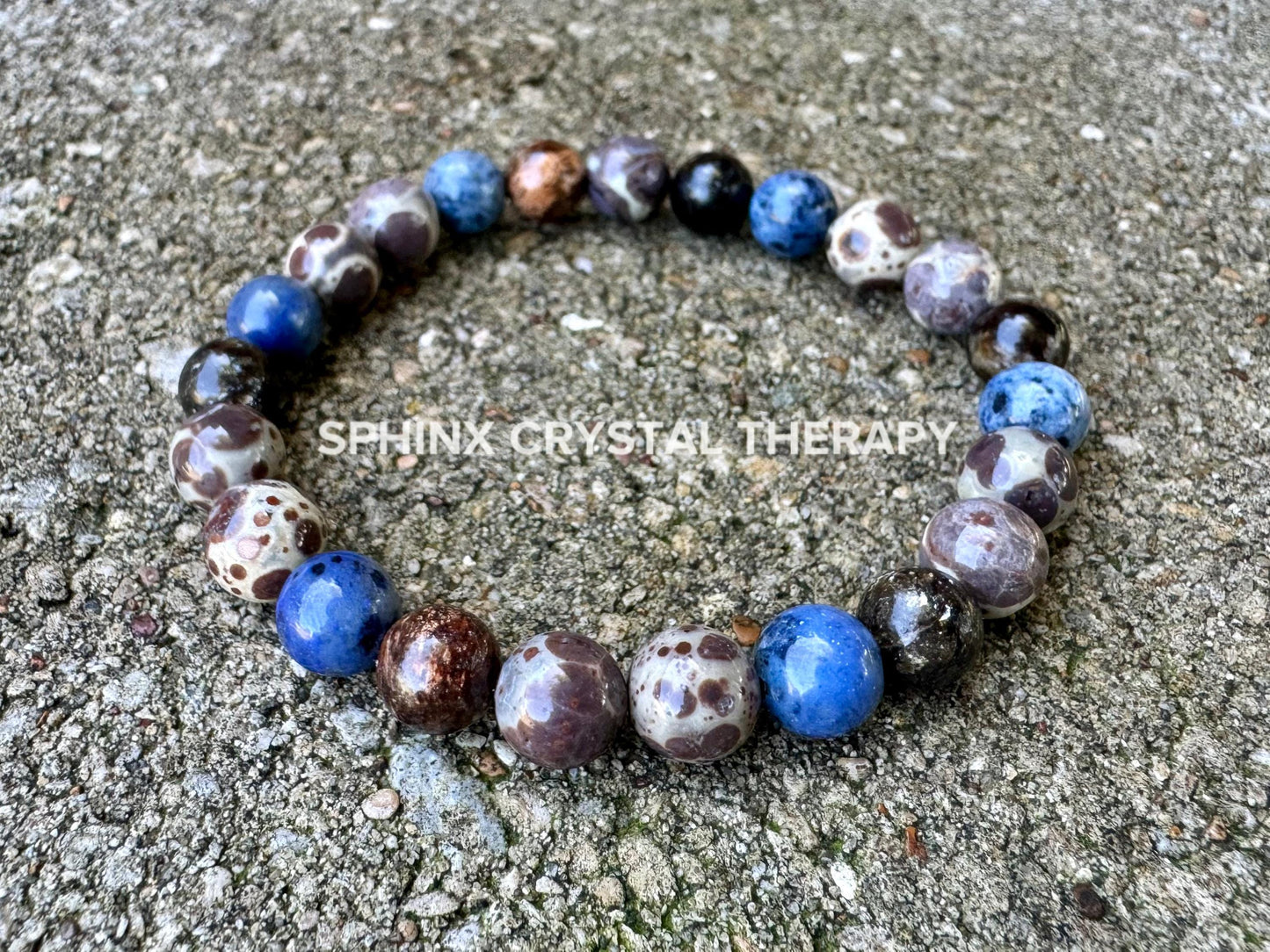 Intuition - Gifted Abilities - Insight " The Spirit Walkers Totem " AAA Dumortierite - Phlogopite - Real Crystal Healing Gemstone Bracelet