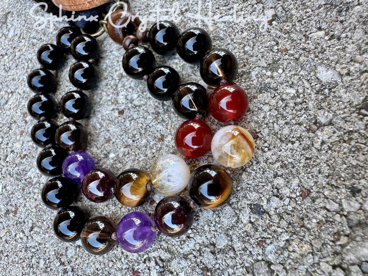 Aries Energy Car Charm " The Passionate Aries " Astrology Zodiac - March April Birthday - Rear View Mirror - Gemstone Crystal Mala Ornament