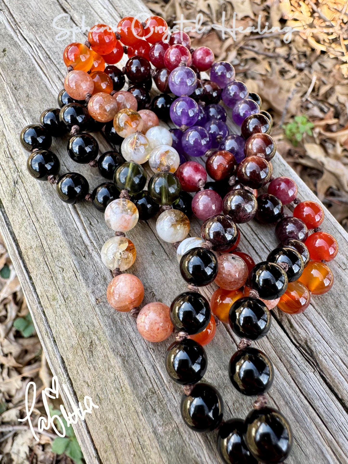 Summer Solstice Mala Necklace "Midsummer Flames" Precious Grade Sunstone - REAL Moldavite - RARE Ruby - Citrine - Crystal Healing Gemstones
