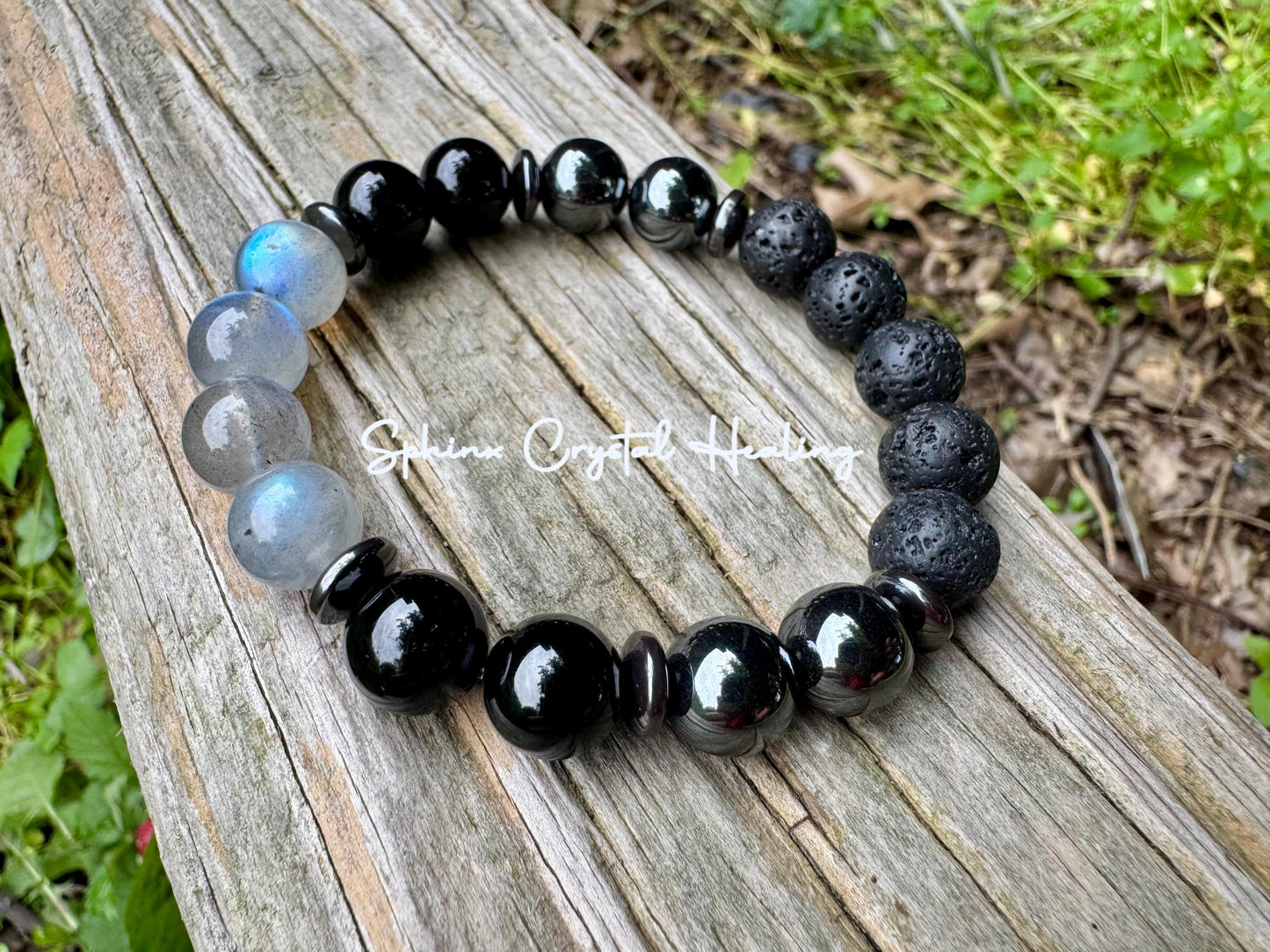 10MM Empath Protection - Aura Shield " The Empath's Raincoat " High Quality Real Gemstones - Spiritual Crystal Healing Bracelet