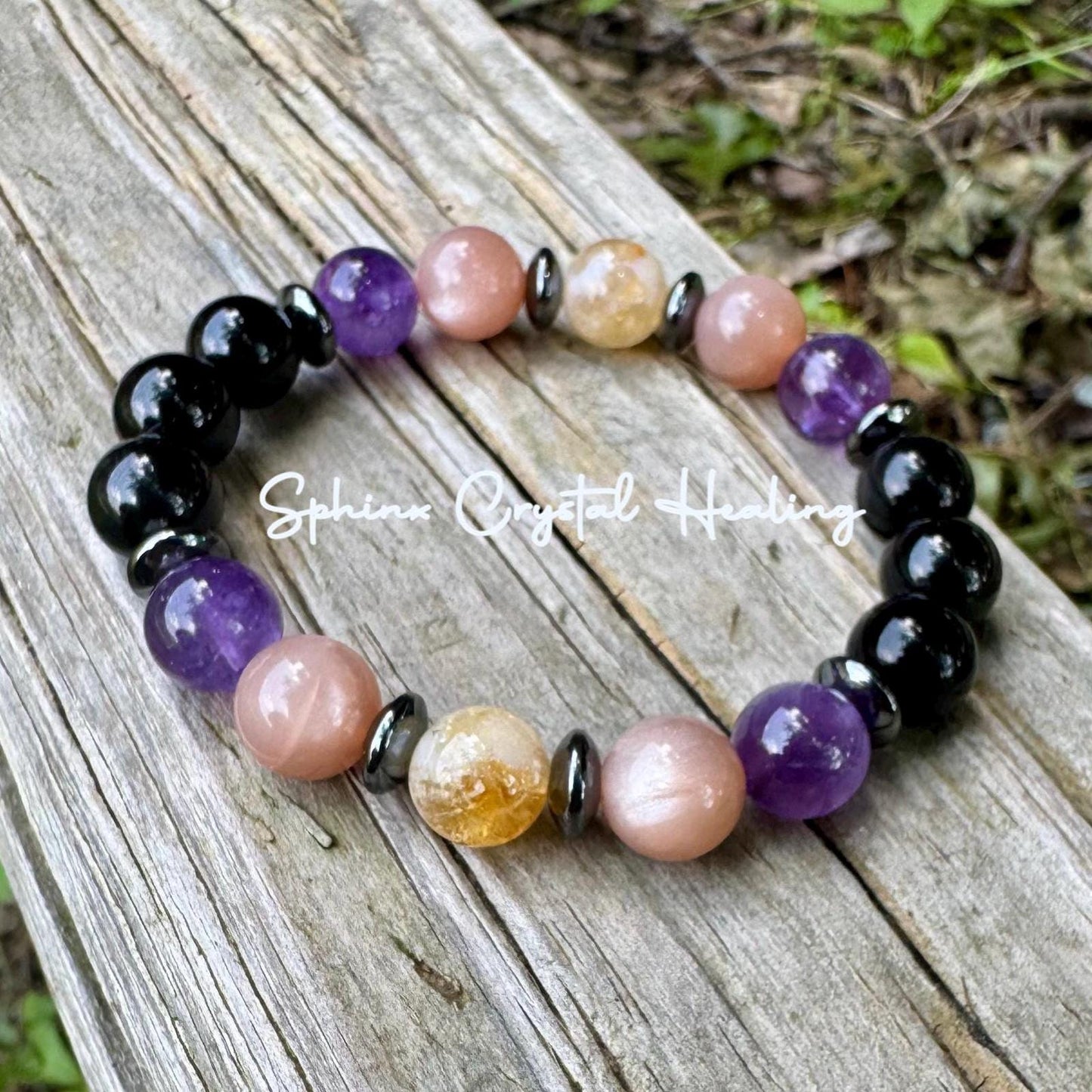 10MM Cancer Sign Energy - Zodiac Horoscope " The Intuitive Cancer " June July Birthday - Real Quality Gemstones - Crystal Astrology Bracelet