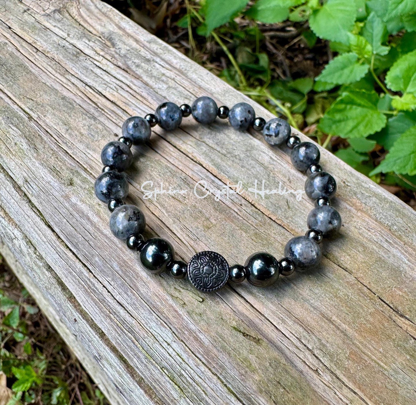 Empath Transformation - Protection " The Anvil " Grief Grounding Spiritual Journey Peace Crystal Healing Bracelet