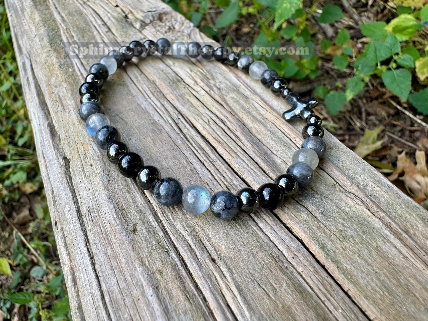 Christian Empath Protection - Absorb Negativity " Shield Of Faith " Black Tourmaline Gemstone - High Quality Crystal Healing Anklet
