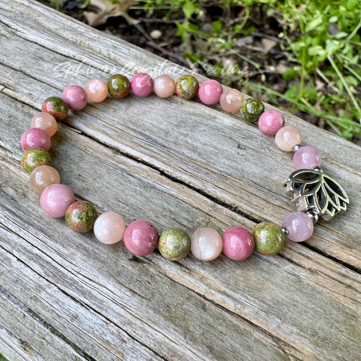 Love In Me • Unakite, Sunstone, Rhodonite & Rose Quartz Self-Love Bracelet