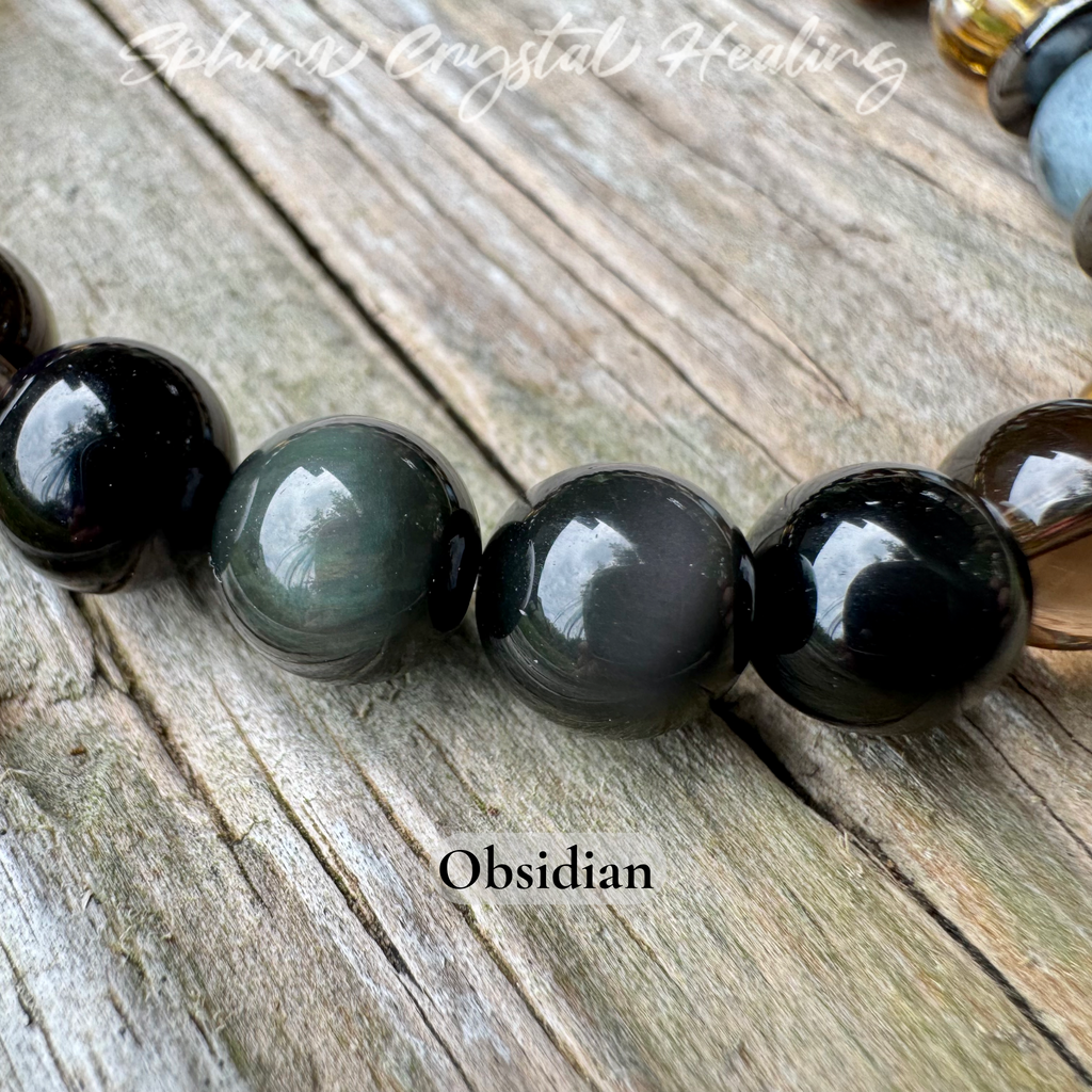 The Intelligent Gemini • Tiger’s Eye, Citrine & Aquamarine Zodiac Bracelet